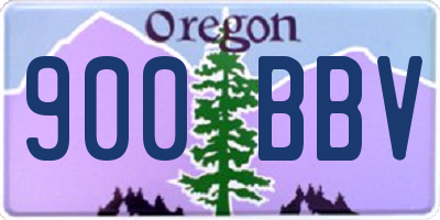 OR license plate 900BBV