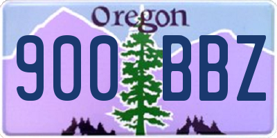 OR license plate 900BBZ