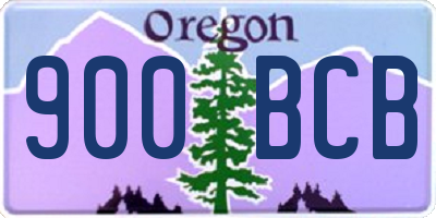OR license plate 900BCB