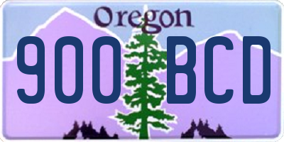 OR license plate 900BCD