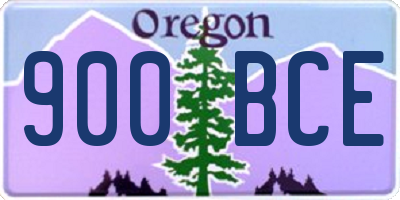 OR license plate 900BCE