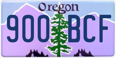 OR license plate 900BCF