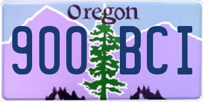 OR license plate 900BCI