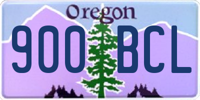 OR license plate 900BCL