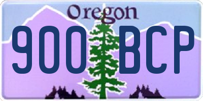 OR license plate 900BCP