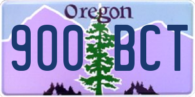 OR license plate 900BCT