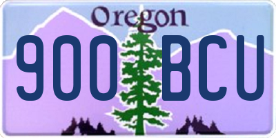 OR license plate 900BCU