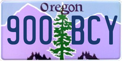 OR license plate 900BCY