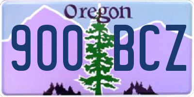 OR license plate 900BCZ