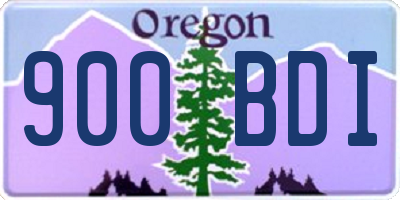 OR license plate 900BDI