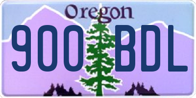 OR license plate 900BDL