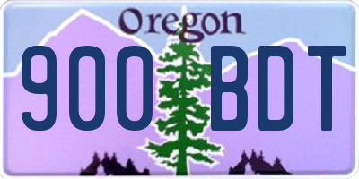 OR license plate 900BDT