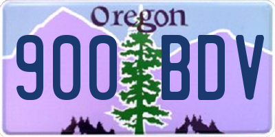 OR license plate 900BDV