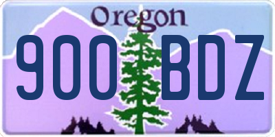 OR license plate 900BDZ