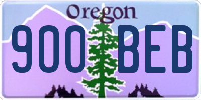 OR license plate 900BEB