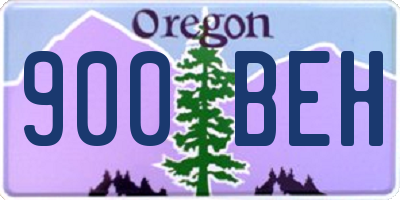 OR license plate 900BEH