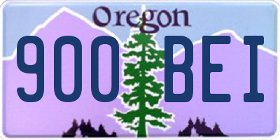 OR license plate 900BEI