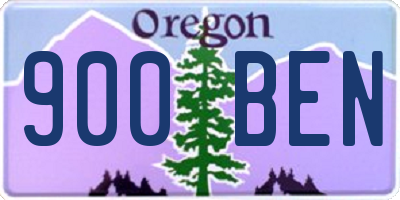 OR license plate 900BEN