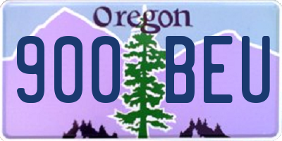 OR license plate 900BEU