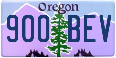 OR license plate 900BEV