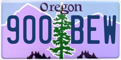 OR license plate 900BEW