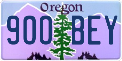 OR license plate 900BEY