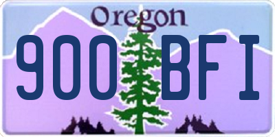 OR license plate 900BFI