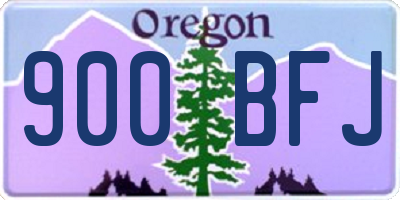 OR license plate 900BFJ