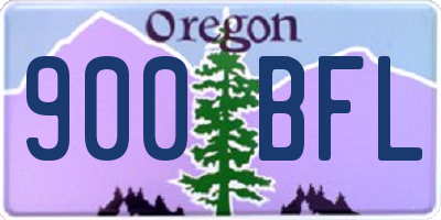 OR license plate 900BFL