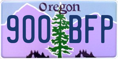 OR license plate 900BFP