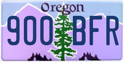 OR license plate 900BFR