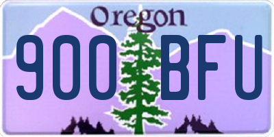 OR license plate 900BFU
