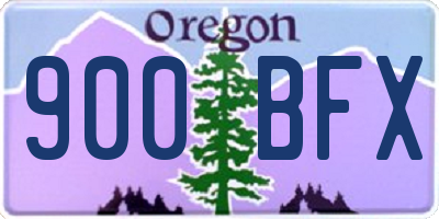 OR license plate 900BFX