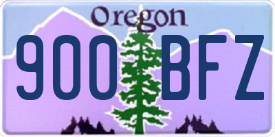 OR license plate 900BFZ