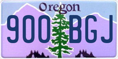 OR license plate 900BGJ