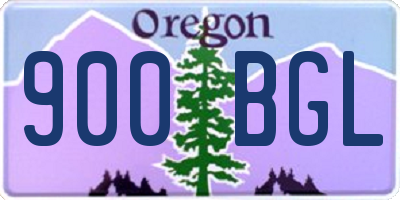 OR license plate 900BGL