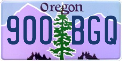 OR license plate 900BGQ