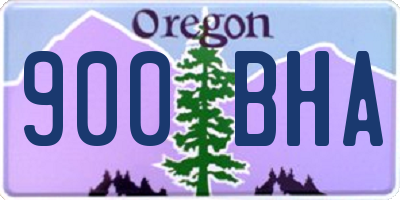 OR license plate 900BHA
