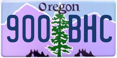 OR license plate 900BHC
