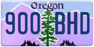 OR license plate 900BHD