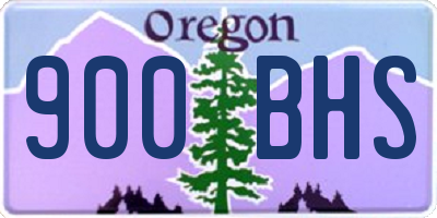 OR license plate 900BHS