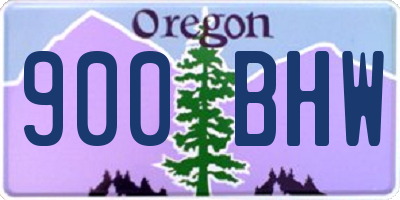 OR license plate 900BHW