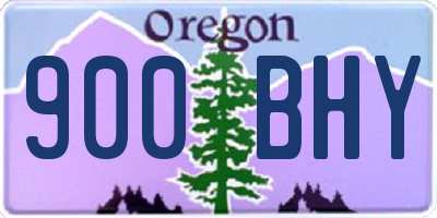 OR license plate 900BHY