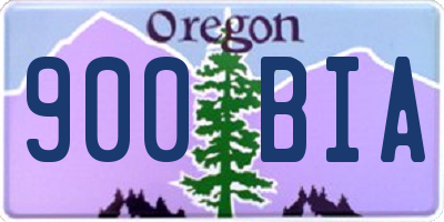 OR license plate 900BIA