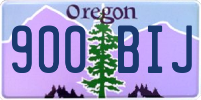 OR license plate 900BIJ