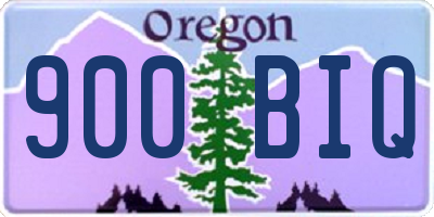OR license plate 900BIQ