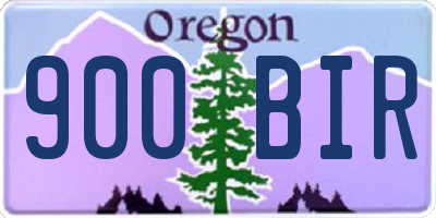 OR license plate 900BIR