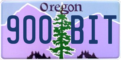 OR license plate 900BIT