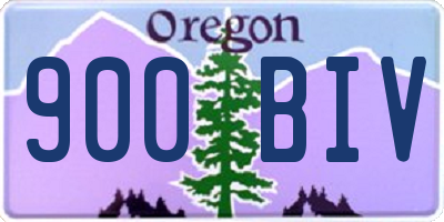 OR license plate 900BIV