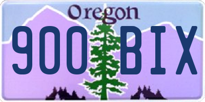 OR license plate 900BIX